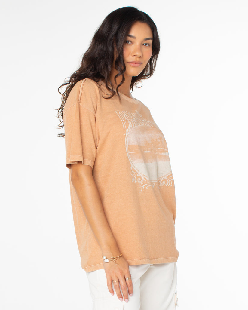 Women Roxy® Paradise Oasis T-Shirt Brown | THCU-30582