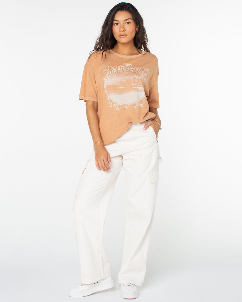 Women Roxy® Paradise Oasis T-Shirt Brown | THCU-30582