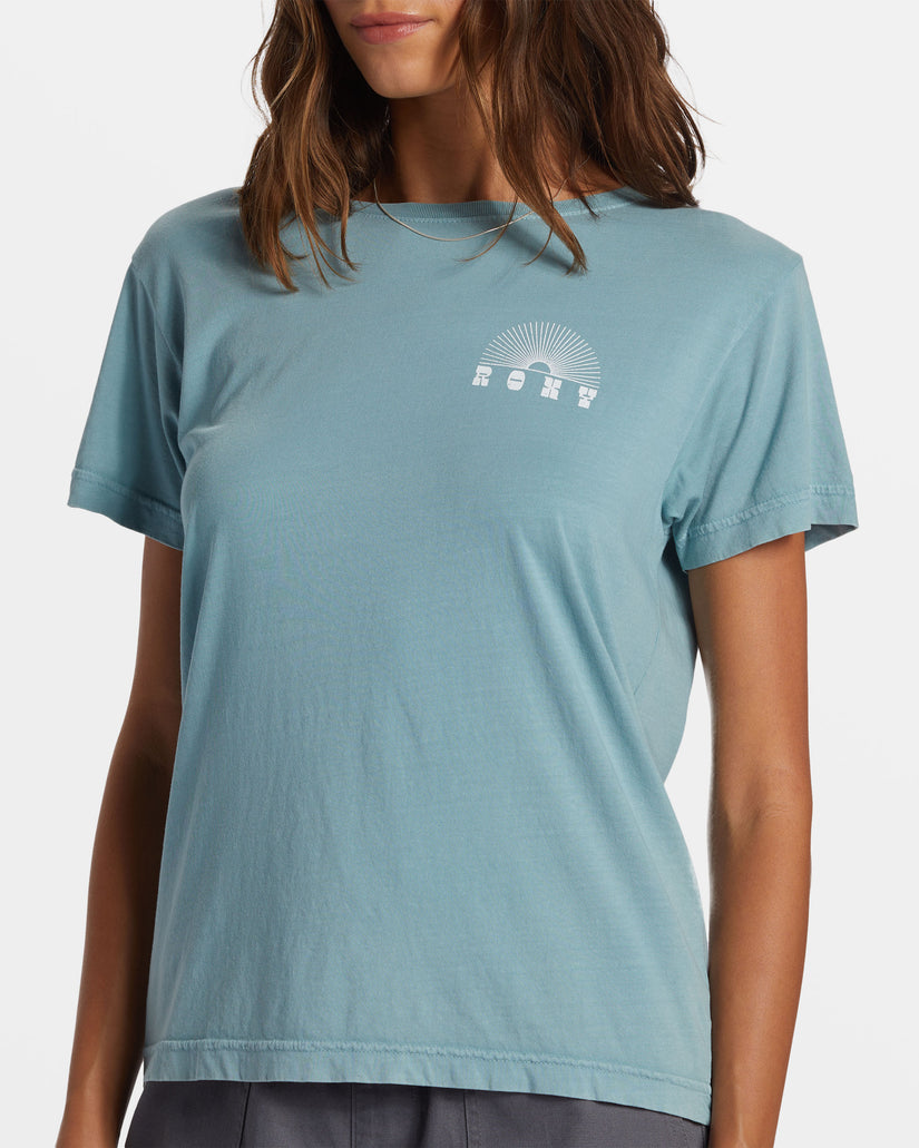 Women Roxy® Paradise Peaks T-Shirt Blue | QLGS-91472