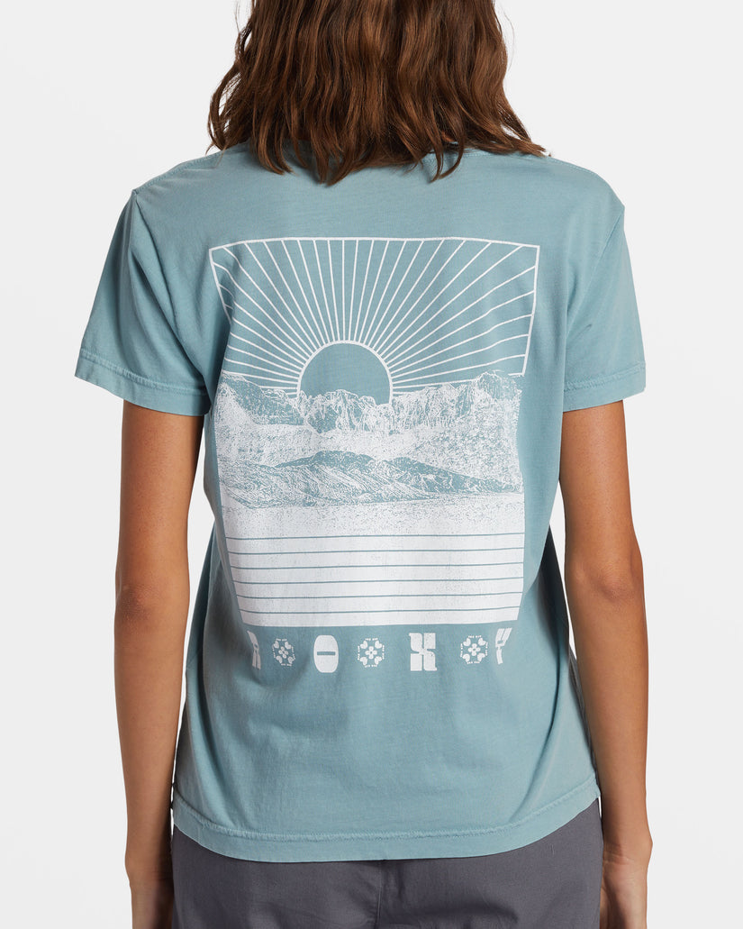 Women Roxy® Paradise Peaks T-Shirt Blue | QLGS-91472