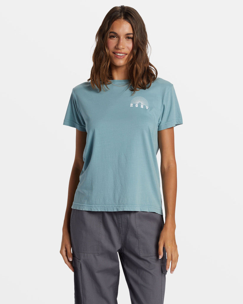 Women Roxy® Paradise Peaks T-Shirt Blue | QLGS-91472