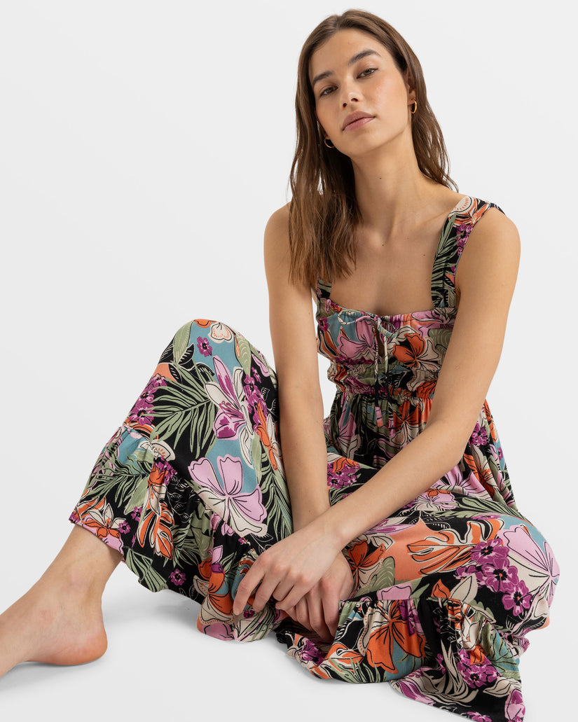 Women Roxy® Paradise Winds Tropical Midi Dress Flower | SJLY-59246