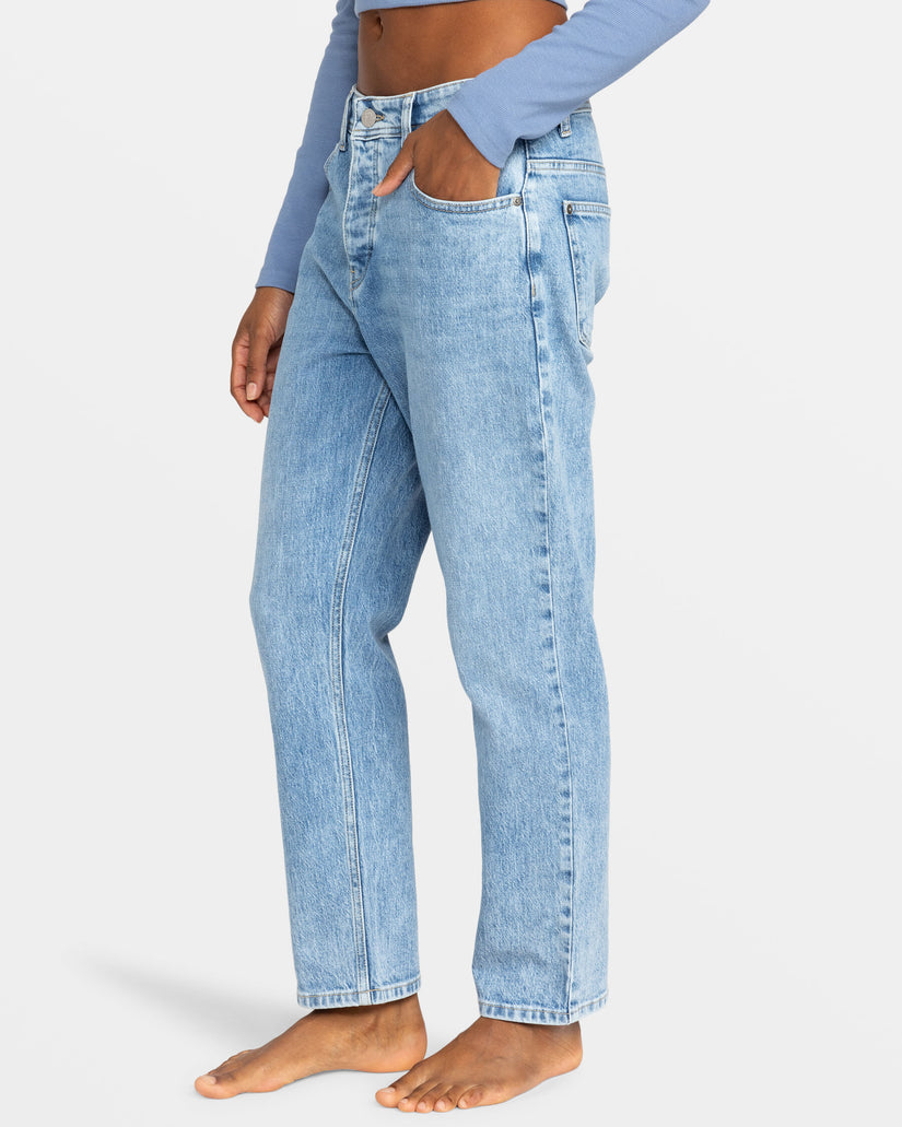 Women Roxy® Patti Straight Jeans Blue | YCZO-14702