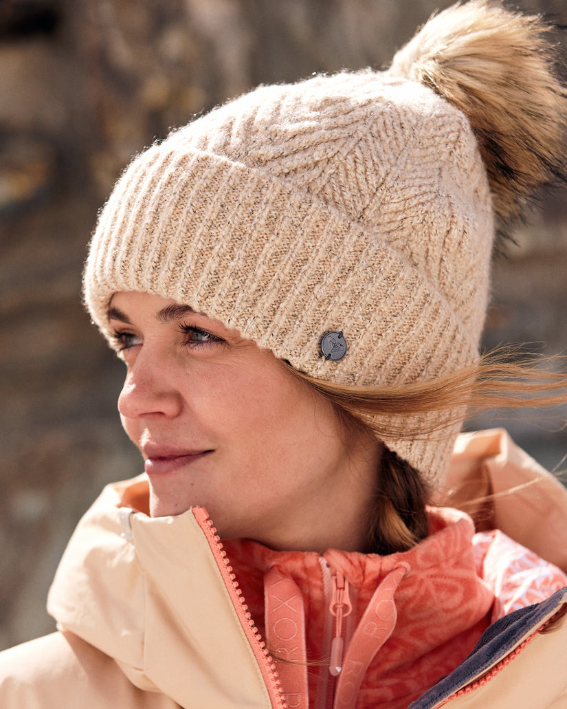 Women Roxy® Peak Chic Cuff Beanie White | SUHT-41035