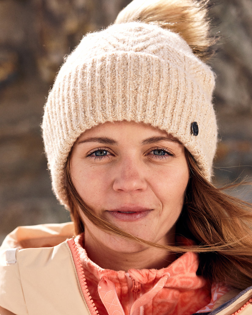 Women Roxy® Peak Chic Cuff Beanie White | SUHT-41035