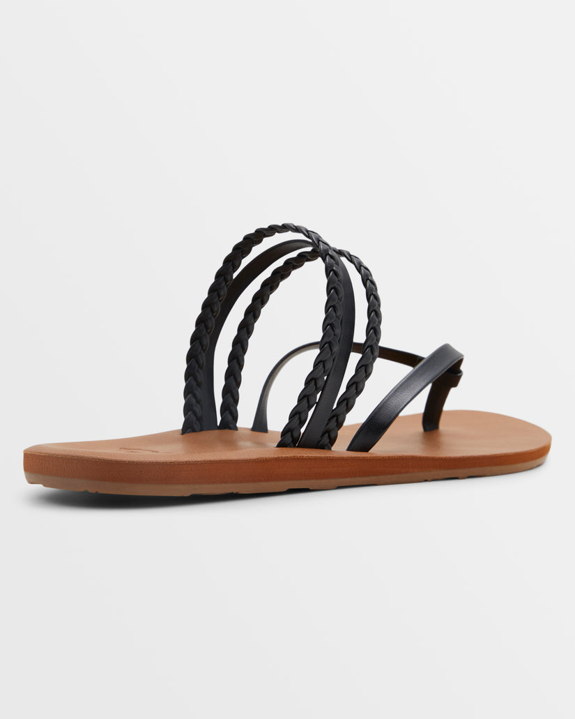 Women Roxy® Piper Sandals Black | XGFA-93275