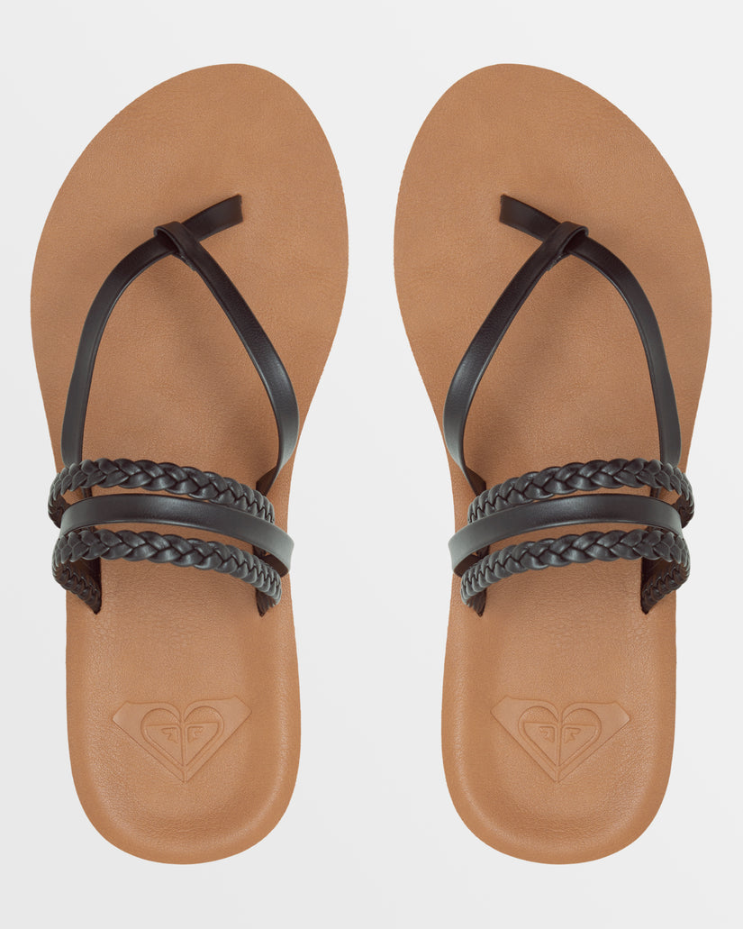 Women Roxy® Piper Sandals Black | XMCS-79053