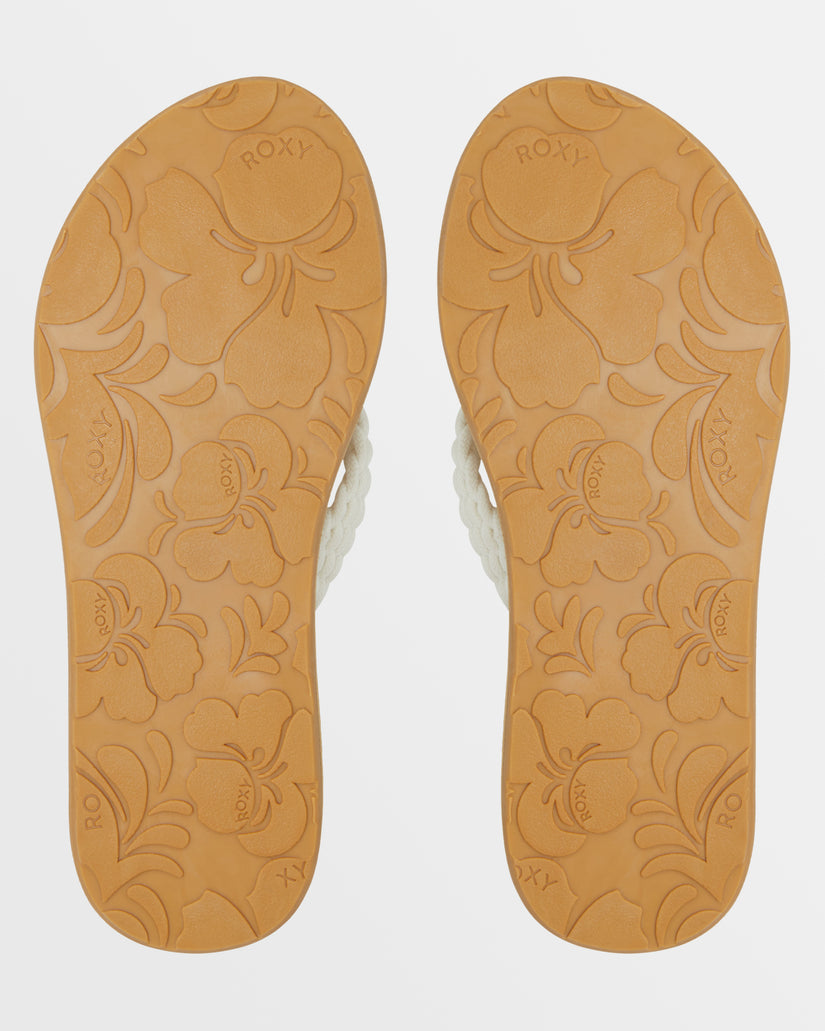 Women Roxy® Porto IV Flip Flops Beige | IDUW-69582