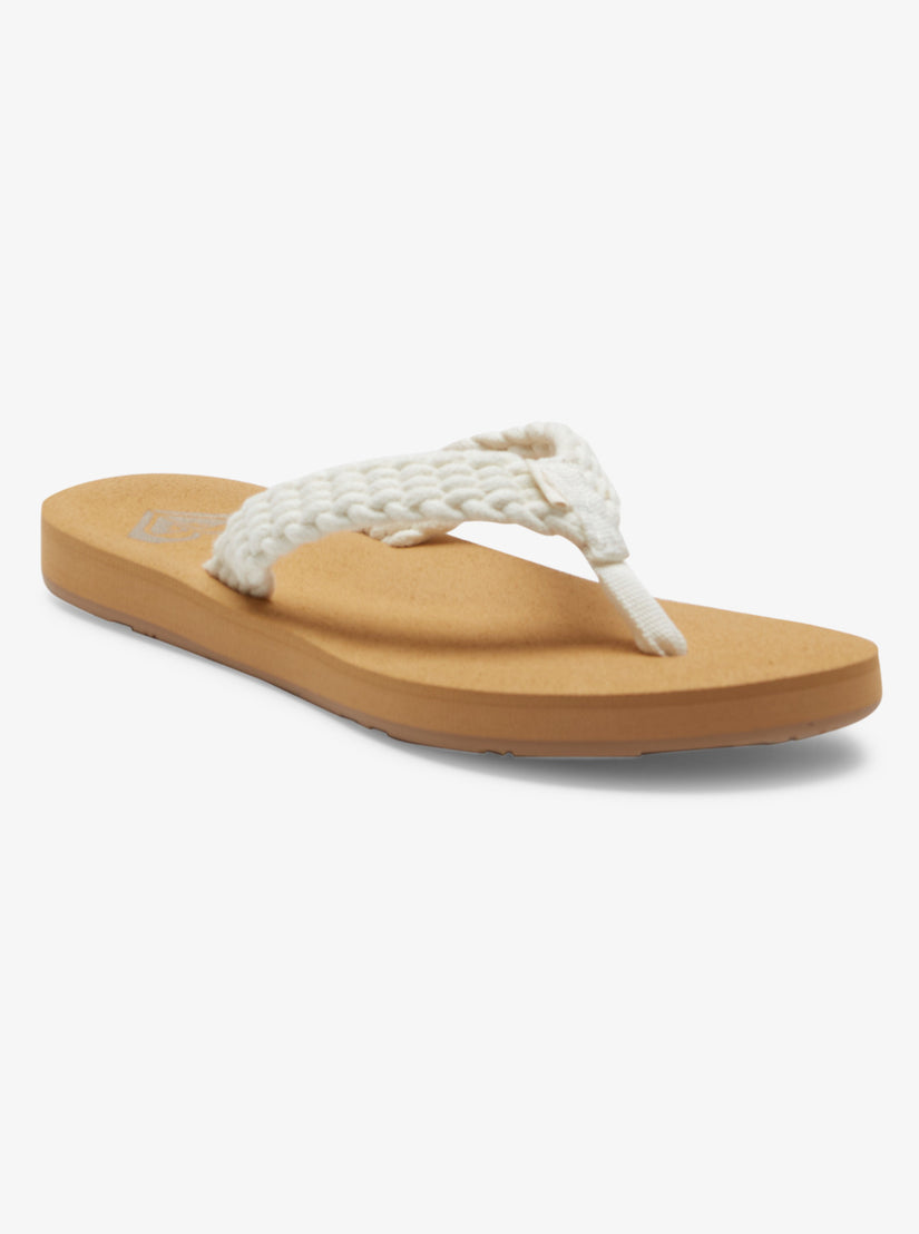 Women Roxy® Porto IV Flip Flops Beige | IDUW-69582