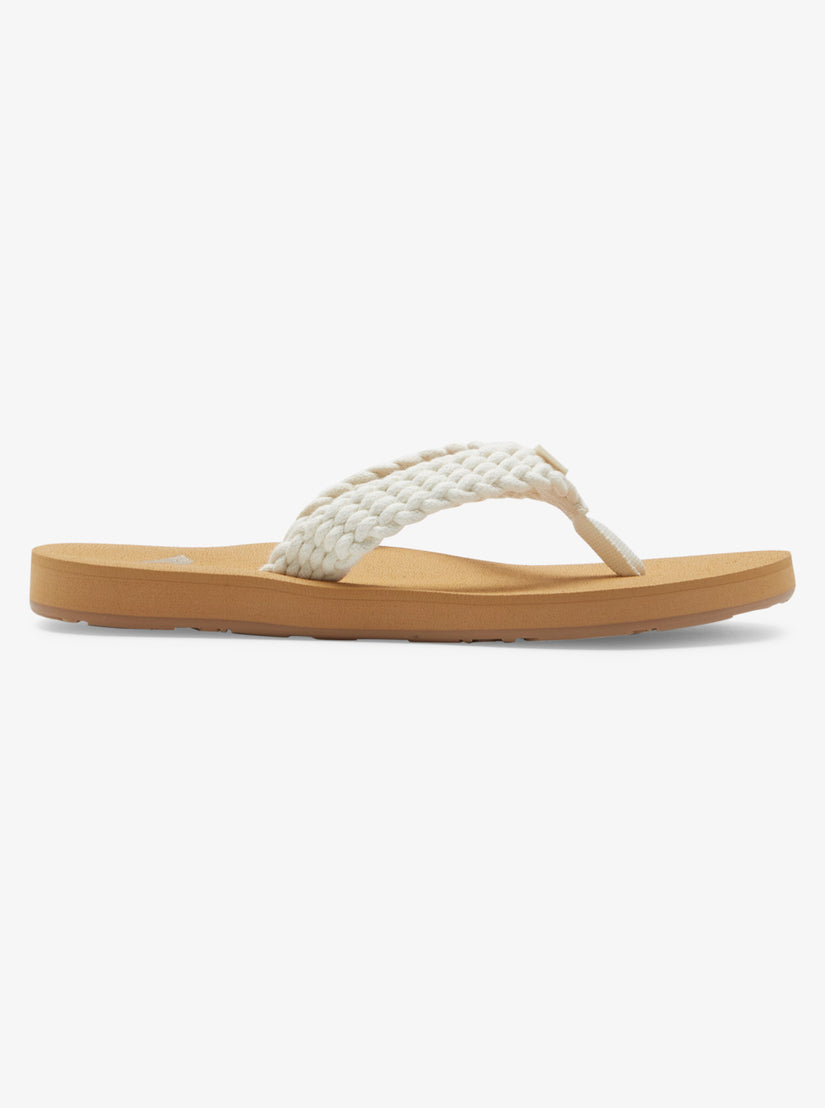 Women Roxy® Porto IV Flip Flops Beige | IDUW-69582
