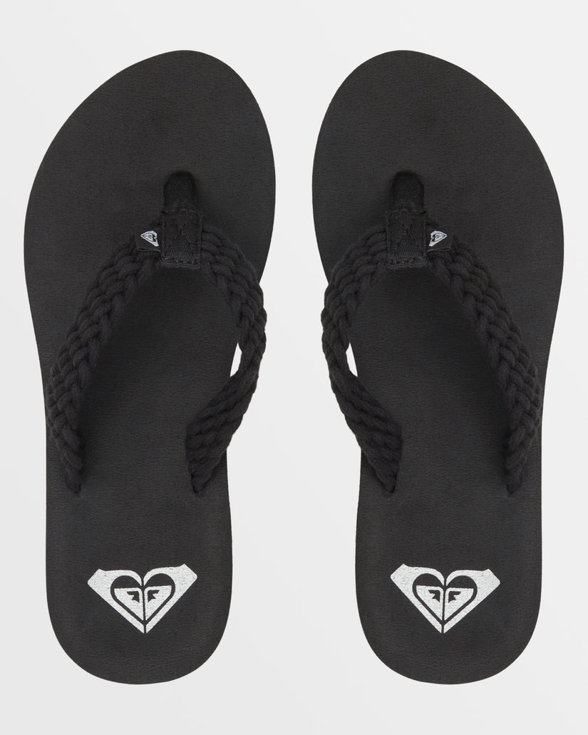 Women Roxy® Porto IV Sandals Black | UBTL-86902