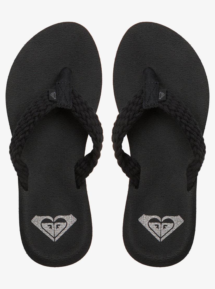 Women Roxy® Porto IV Sandals Black | UBTL-86902