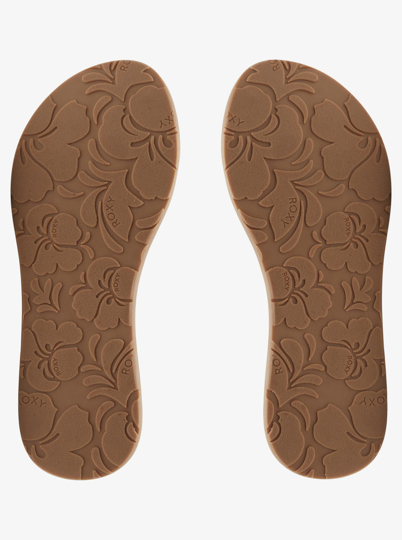 Women Roxy® Porto Raffia II Sandals Brown | MAHG-42681