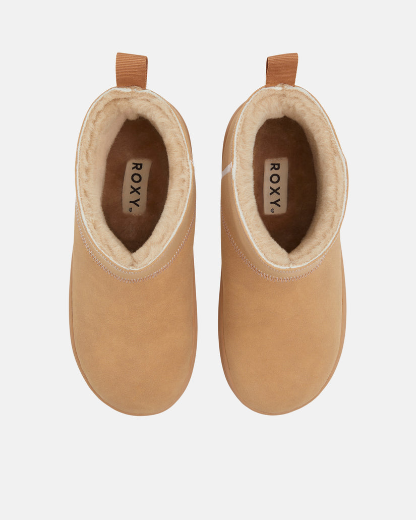 Women Roxy® Pow Bootie Boots Brown | ZAQG-65824