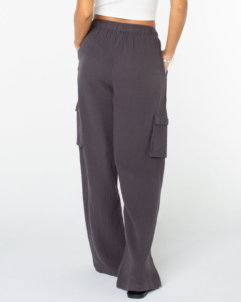 Women Roxy® Precious Cargo Beach Pants Dark Grey | PUYS-71280