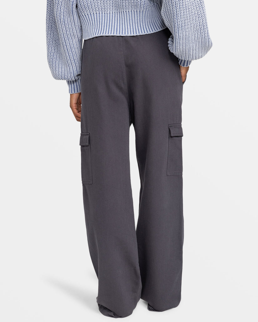 Women Roxy® Precious Cargo Twill High Waisted Pants Dark Grey | QACY-94067