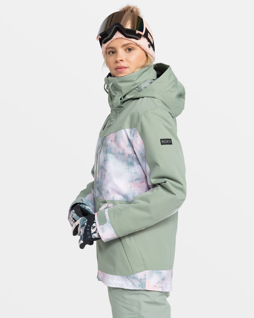 Women Roxy® Presence Parka Jackets Green | HWTY-49780