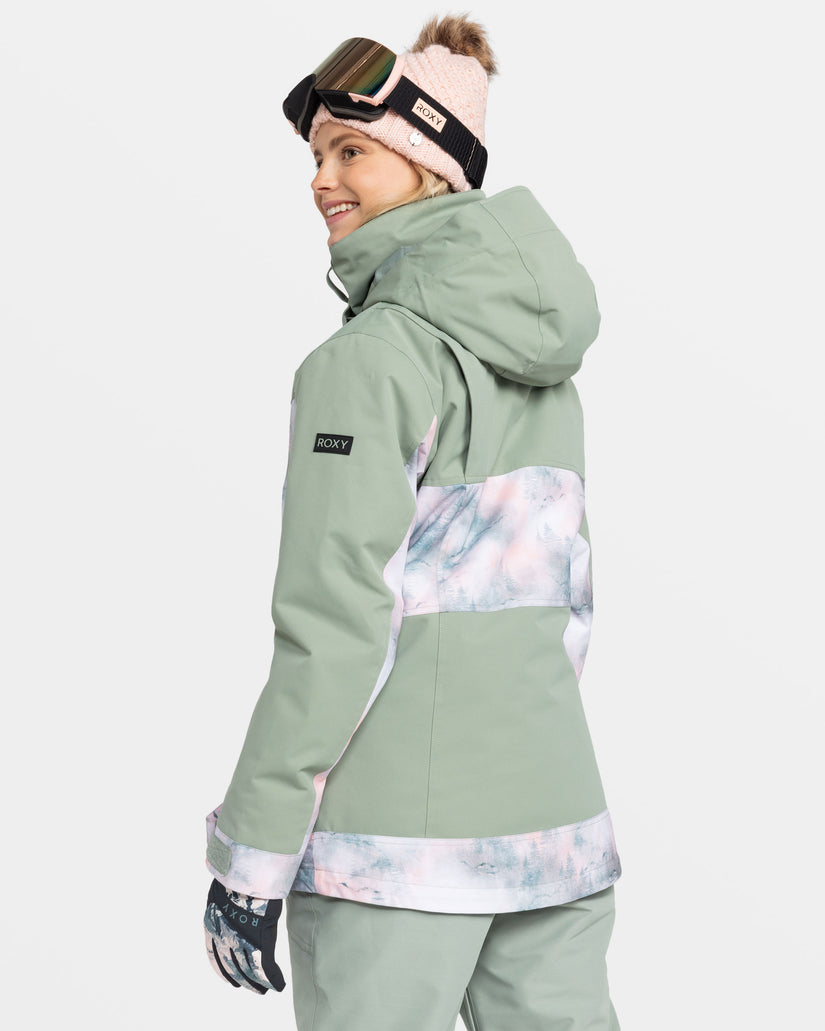 Women Roxy® Presence Parka Jackets Green | HWTY-49780