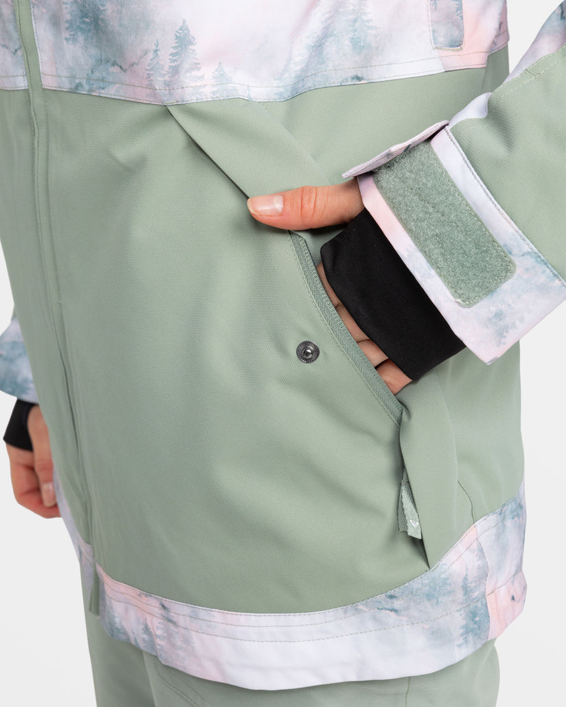 Women Roxy® Presence Parka Jackets Green | HWTY-49780