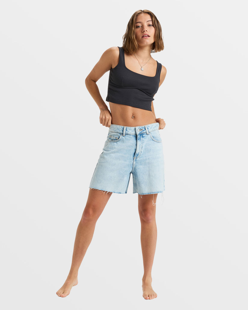 Women Roxy® Pretty Please Crop Tops Black | NQGT-30592