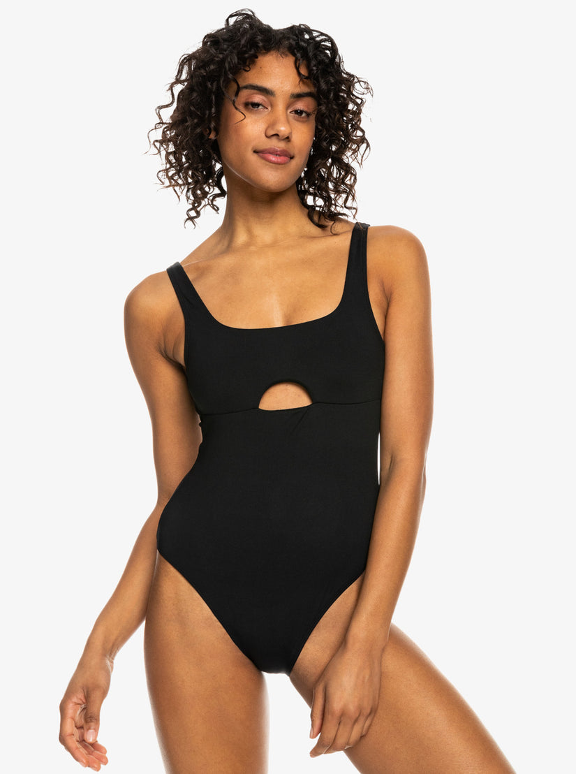 Women Roxy® Pro The Double Line One-Piece Swimsuits Dark Grey | NFOK-59236