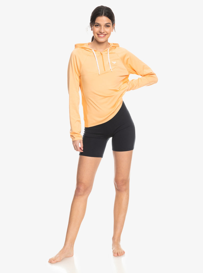 Women Roxy® Pure Pursuit Mesh Hooded Tops Coral | TREJ-36017
