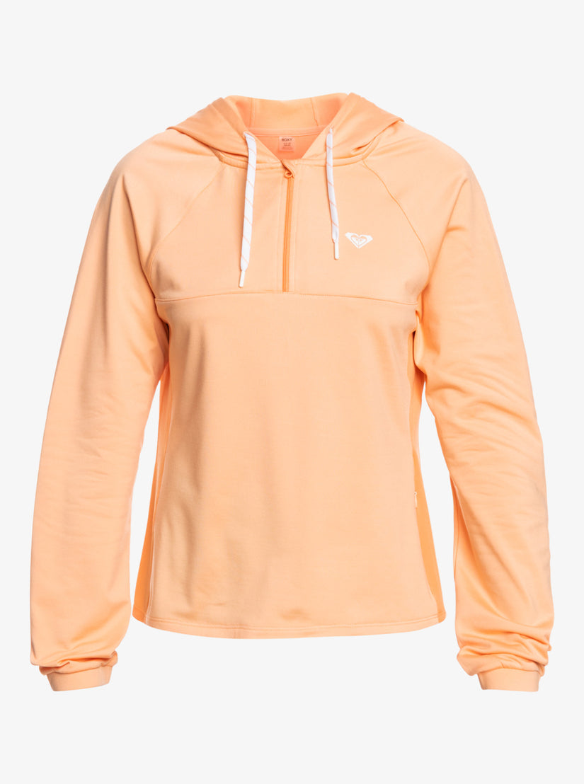 Women Roxy® Pure Pursuit Mesh Hooded Tops Coral | TREJ-36017