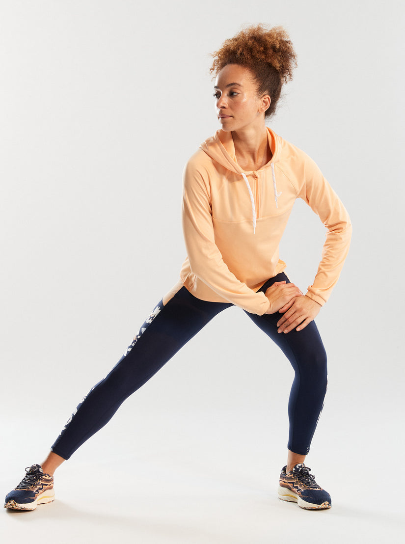 Women Roxy® Pure Pursuit Mesh Hooded Tops Coral | TREJ-36017