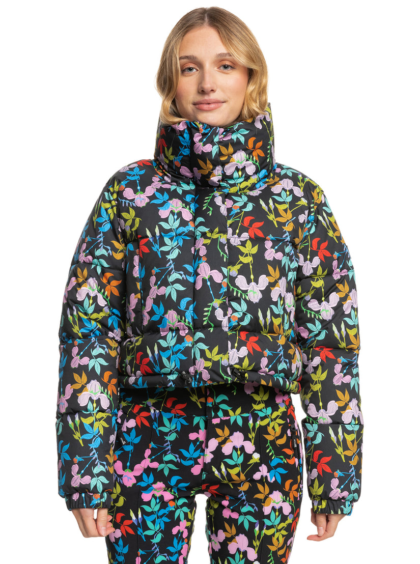 Women Roxy® ROWLEY X Cropped Winter Jackets Black | NRAY-32904