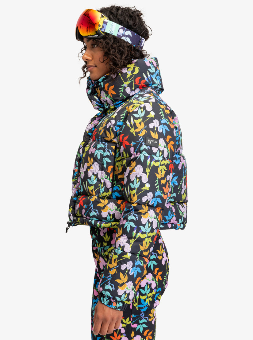 Women Roxy® ROWLEY X Cropped Winter Jackets Black | NRAY-32904