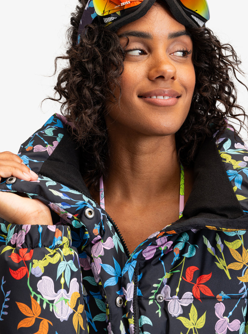 Women Roxy® ROWLEY X Cropped Winter Jackets Black | NRAY-32904