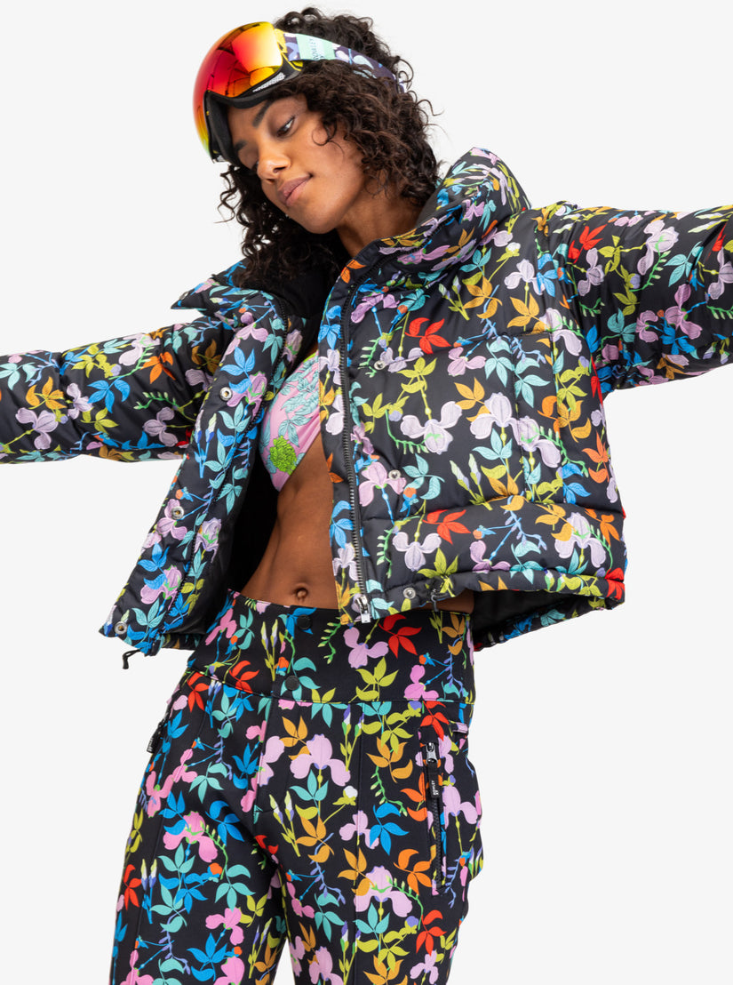 Women Roxy® ROWLEY X Cropped Winter Jackets Black | NRAY-32904