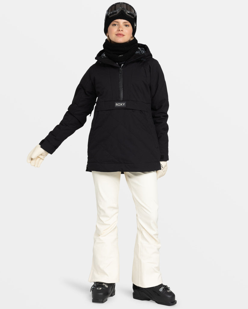Women Roxy® Radiant Lines Overhead Snowboard Jackets Black | FOEK-93647