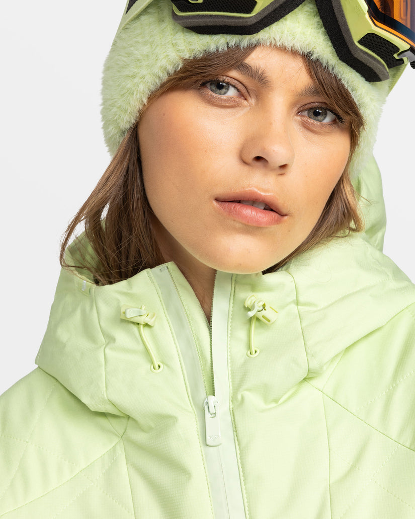 Women Roxy® Radiant Lines Overhead Snowboard Jackets Green | XIMF-58067