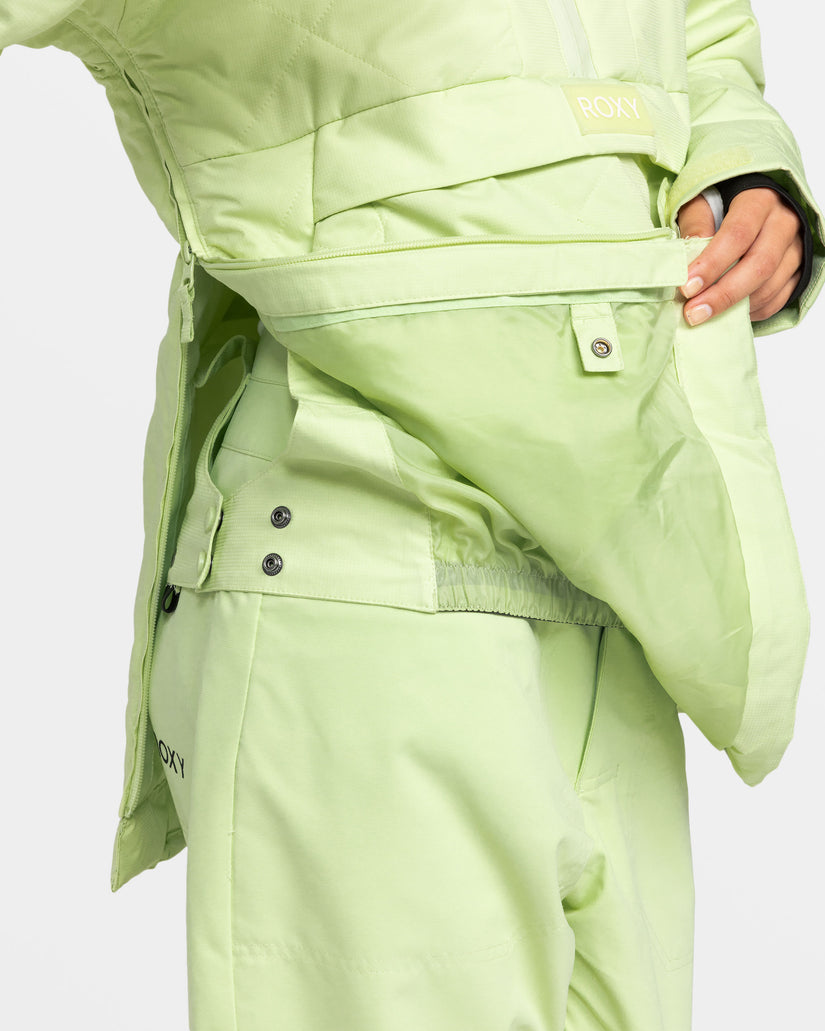 Women Roxy® Radiant Lines Overhead Snowboard Jackets Green | XIMF-58067
