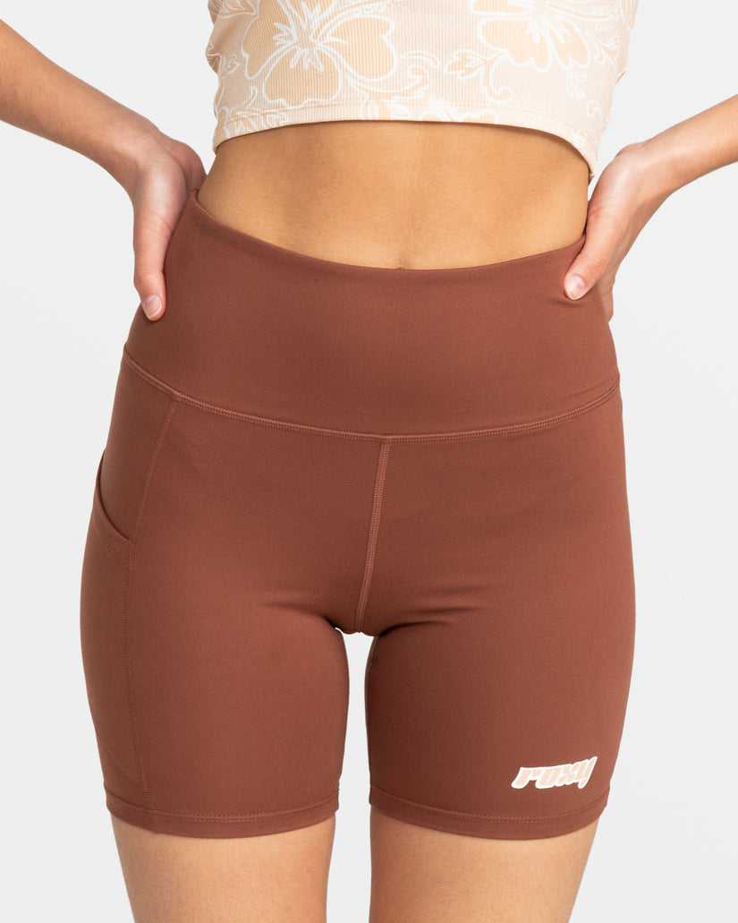 Women Roxy® Retro Sport Life Bike Shorts Brown | NETH-97206