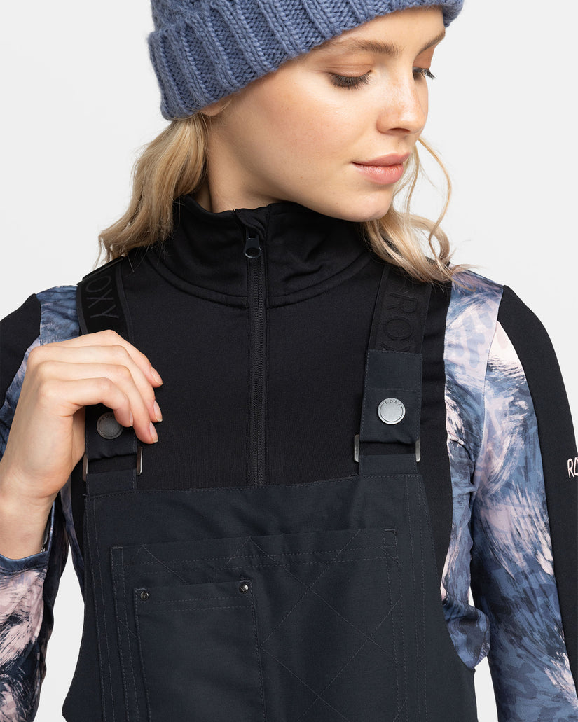 Women Roxy® Rideout Bib Snowboard Pants Black | ZESK-30758
