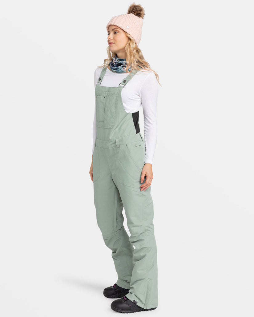 Women Roxy® Rideout Bib Snowboard Pants Green | MPDB-31467