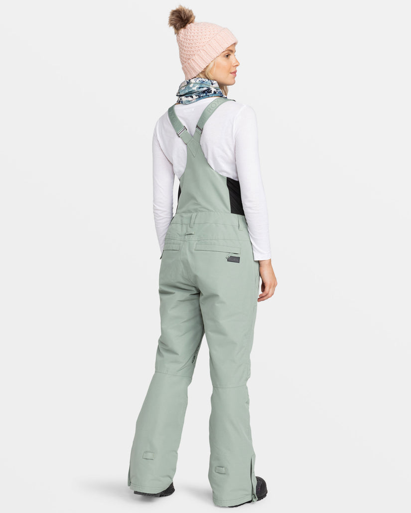 Women Roxy® Rideout Bib Snowboard Pants Green | MPDB-31467