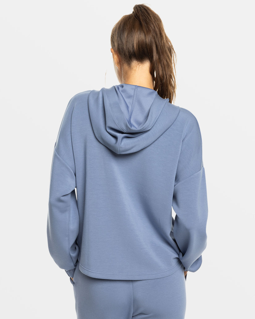 Women Roxy® Rise & Vibe Sweet Zip Hoodie Blue | ZNWK-93086