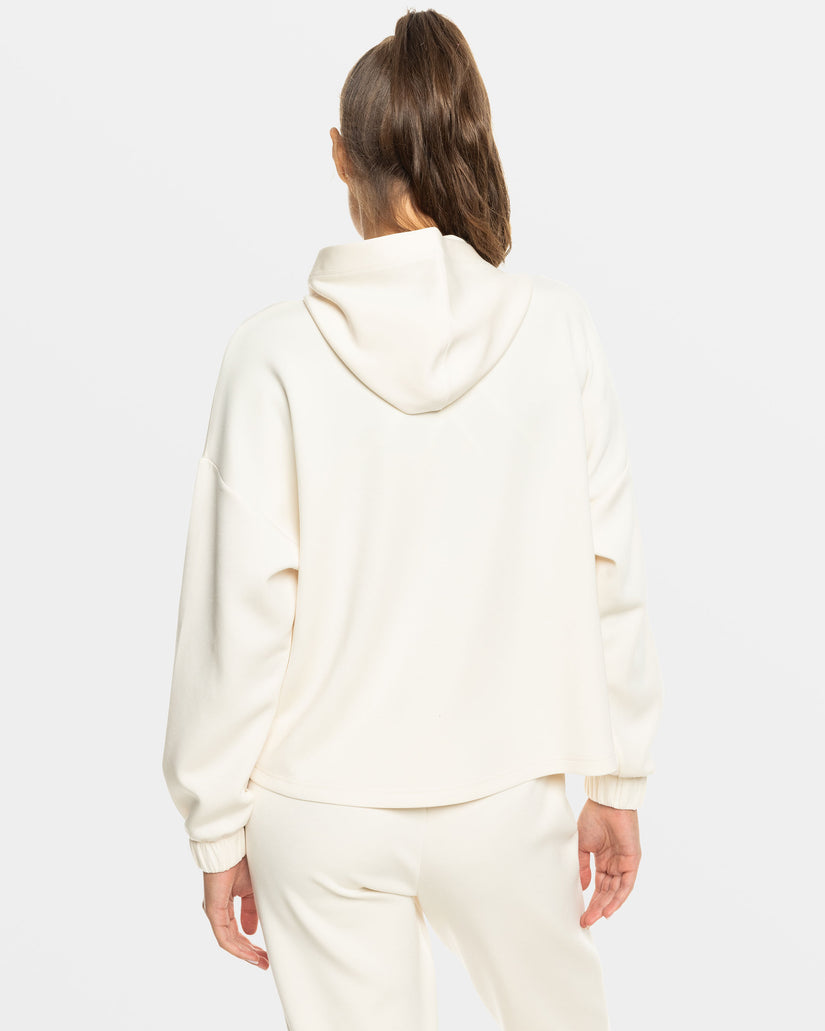 Women Roxy® Rise & Vibe Sweet Zip Hoodie White | YDKT-75192