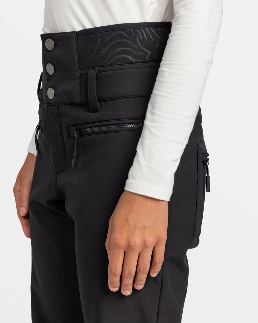 Women Roxy® Rising High Snowboard Pants Black | XLGB-49732
