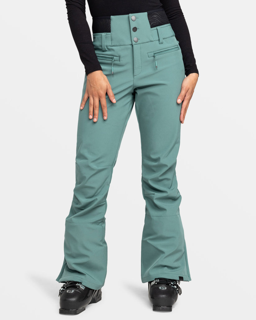 Women Roxy® Rising High Snowboard Pants Green | EBJH-59216