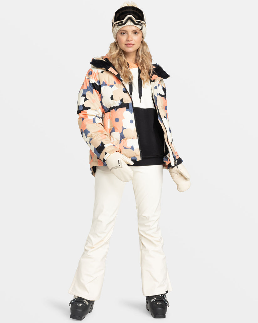 Women Roxy® Rising High Snowboard Pants White | UANZ-71865