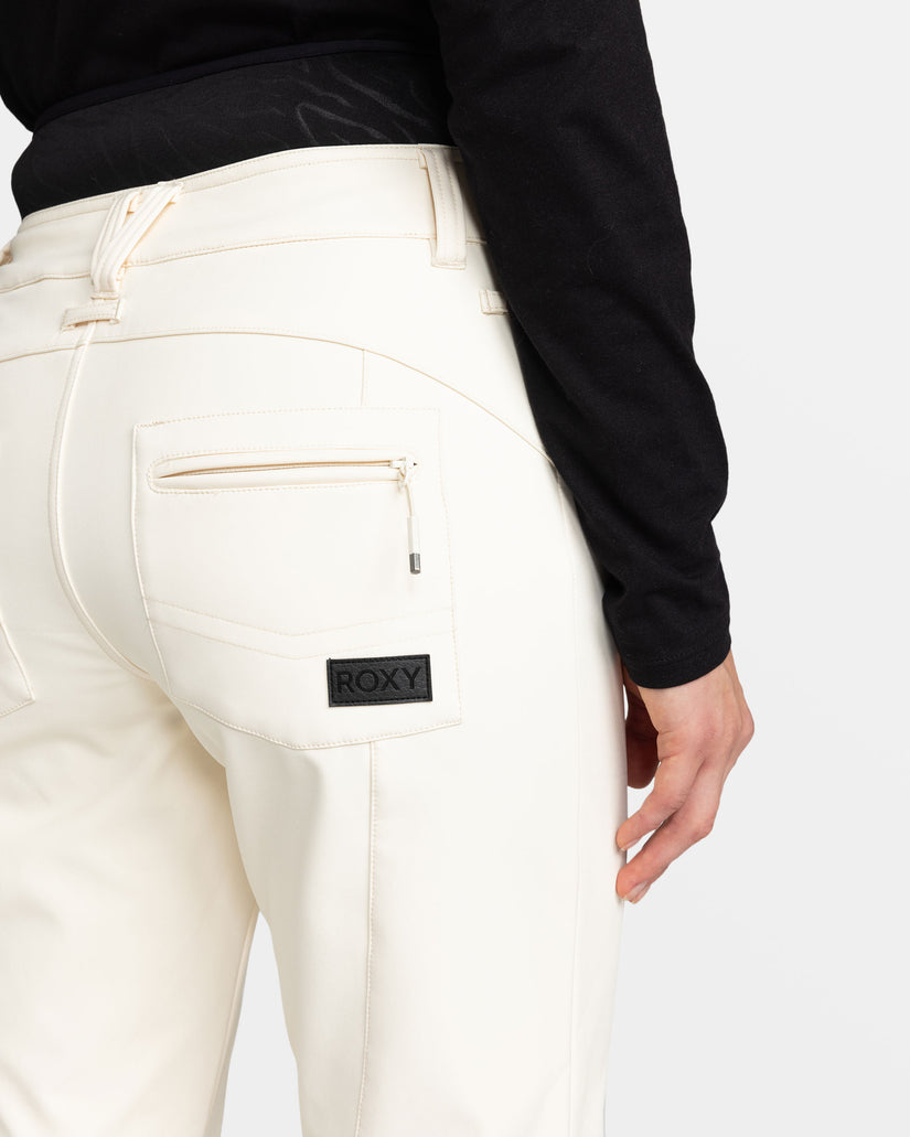 Women Roxy® Rising High Snowboard Pants White | UANZ-71865