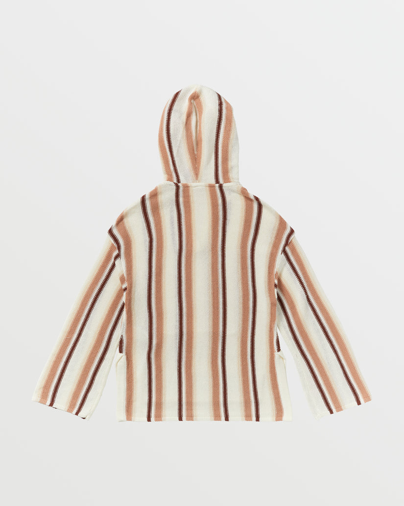 Women Roxy® Rosarito Poncho Hoodie Stripes | AKLR-32906