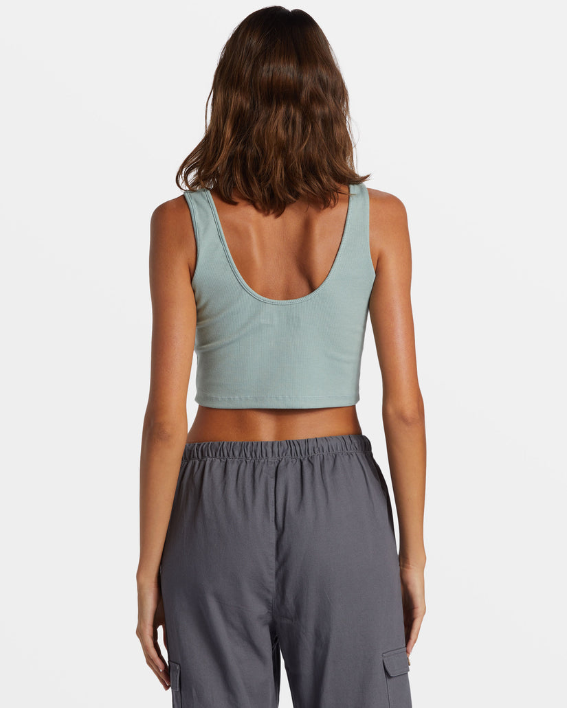 Women Roxy® Roxify Dive In Cropped Tank Top Blue | XMBJ-67482