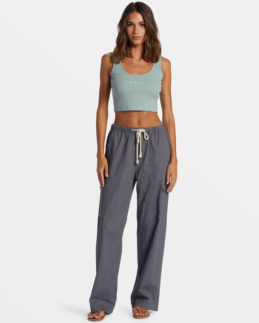 Women Roxy® Roxify Dive In Cropped Tank Top Blue | XMBJ-67482