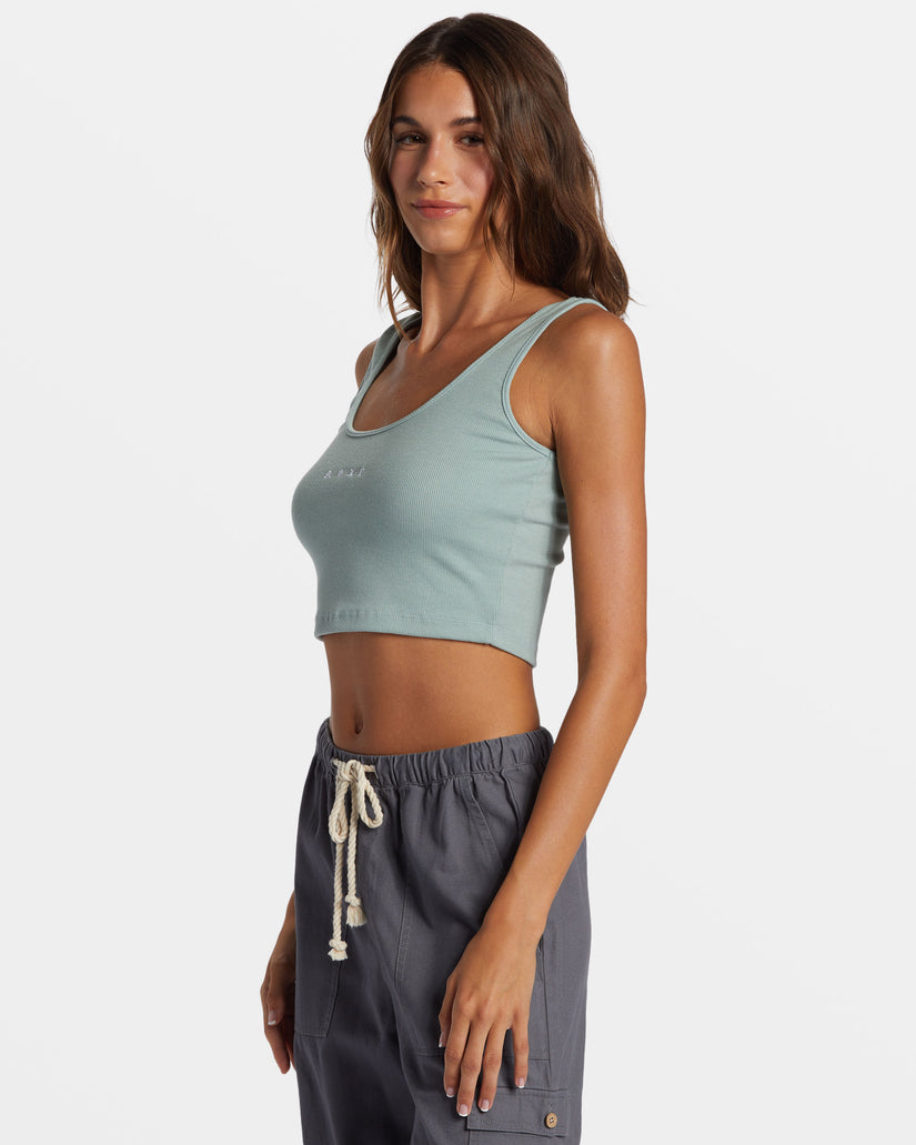 Women Roxy® Roxify Dive In Cropped Tank Top Blue | XMBJ-67482