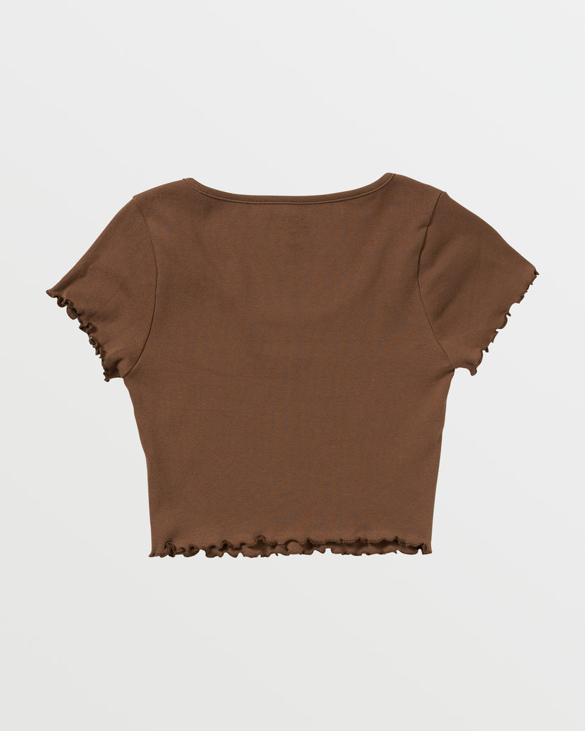 Women Roxy® Roxify Scoop Neck T-Shirt Coffee | VOYT-65302